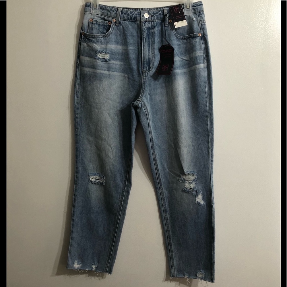 High Rise Slim Straight Cropped women’s Jeans blue. Size 11